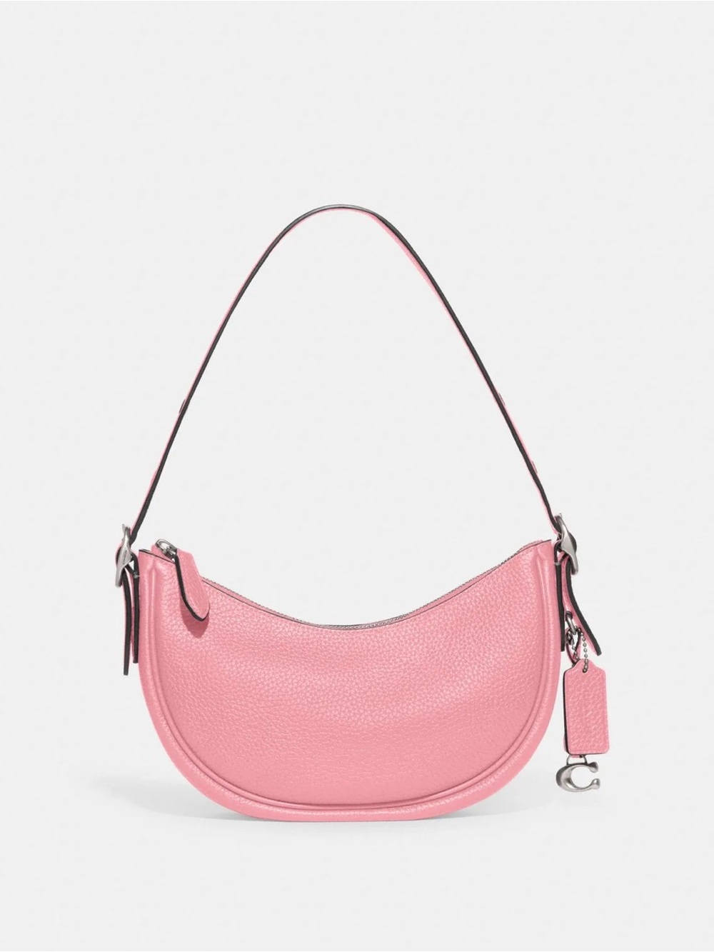 Pink Leather Shoulder Bag